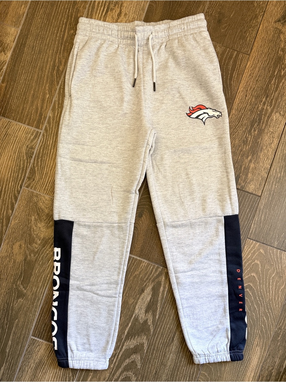 NFL Apparel Boys’ Denver Broncos Heather Gray Sweatpants—Limited Edition